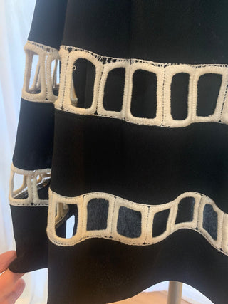 Vntg Anthropology Everleigh black cocktail dress MTS|127895