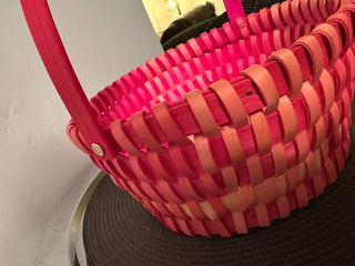 Basket Bright Pink Fold Handle MTS|137959