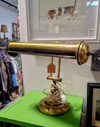 MW Vintage Brass Bankers Lamp MTS|88203