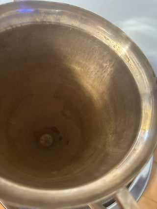 Vase Trophy Cup Hammered Silver Plated MTS|92388