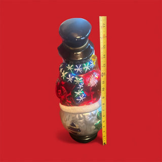 Traditions Hand painted Blown Glass Frosty the snowman approx  18" #47 VV MTS|134573