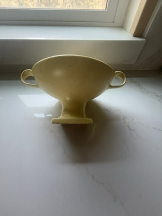 pedestal dish  made by Hyalyn Pottery in the United States