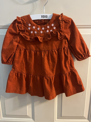 Bonnie Baby Rust Corduroy Dress - RSV|107015