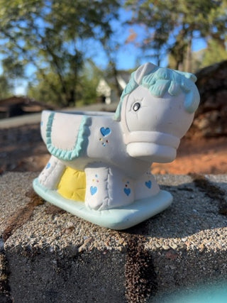 Vintage My Neil Horse Baby Boy Planter Vase Figure