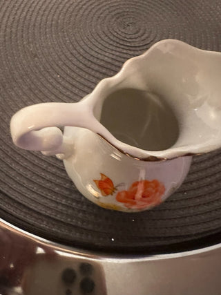 Pitcher Creamer Orange Floral MTS|128644