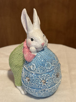 Bunny w/Glittered blue egg.  #SM|51785