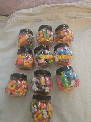 Halloween Pumpkin Candy Jars
