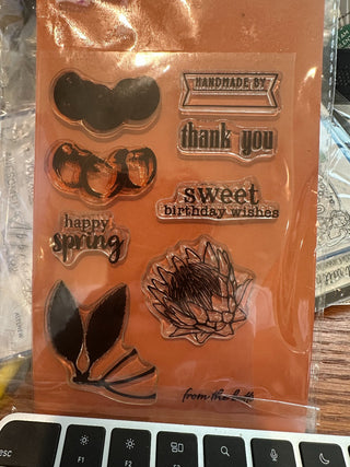 Clear Stamp Set - "Happy Sspring" (13 piece) RCD|103779