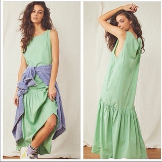 Free People Dakota Drop Waist MIDI Dress Small NWT MTS|73919