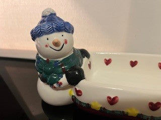 #2572 Santa & Snowman Long Dish RSV|127127