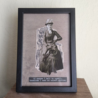 Snarky Victorian Art - Black Frame 4x6  Portrait (BRI) - MTS|120103