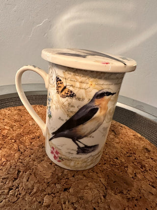 Mug Bird w/Coaster. Kent Pottery MTS