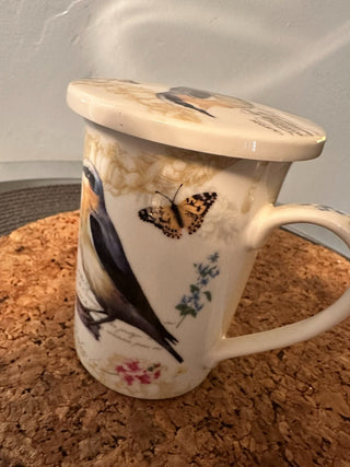 Mug Bird w/Coaster. Kent Pottery MTS