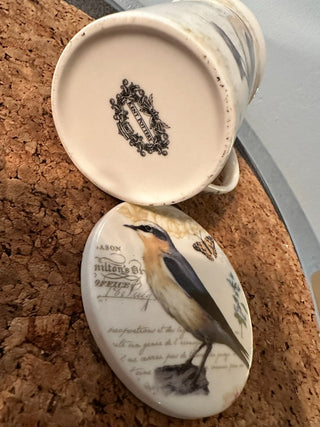 Mug Bird w/Coaster. Kent Pottery MTS
