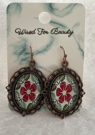 ornate oval earrings RSV