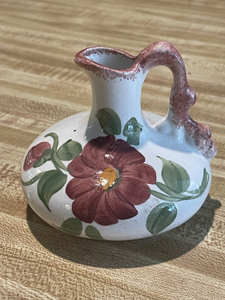 3.25" Cash Family Pottery Pitcher, HP Floral--SP MTS