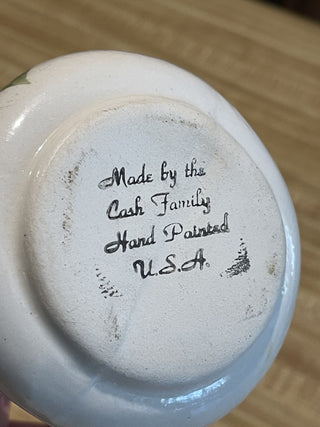 3.25" Cash Family Pottery Pitcher, HP Floral--SP MTS