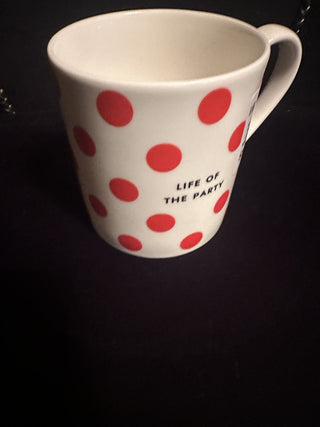 Kate Spade New York Lenox Chic Speak "Life of the Party" Coffee / Tea mug 12 oz