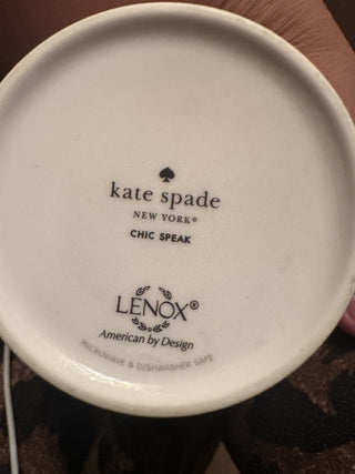 Kate Spade New York Lenox Chic Speak "Life of the Party" Coffee / Tea mug 12 oz