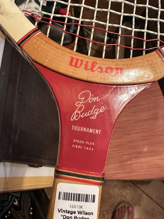 Vintage Wilson "Don Budge Tournament  Speed-Flex Fibre Fact #62 VV MTS|117632