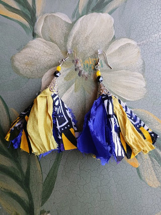 Sari Silk Handmade Earrings 8