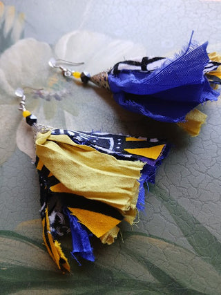 Sari Silk Handmade Earrings 8