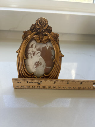 Image Arts Brown with Gold Rose & Birds 3.5 x 4.5 Photo Picture Frame w/Glass-RSV
