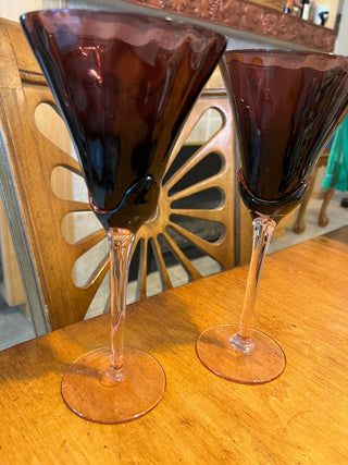 Possible Mikasa Blossom Plum Goblet RSV