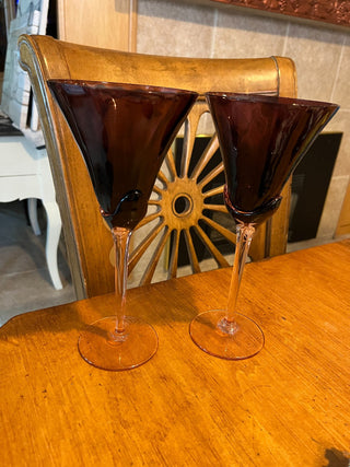 Possible Mikasa Blossom Plum Goblet RSV