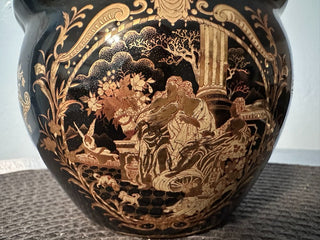 Vase Cobalt Blue Gold Scenic  MTS|91225