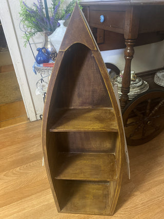 Vintage Boat shaped Wood shelf RCD