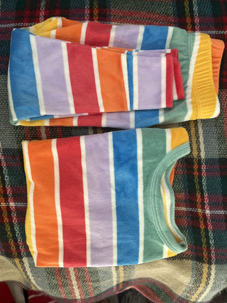Cat & Jack 2T Rainbow Stripes 2 pc PJ’s RSV|136779