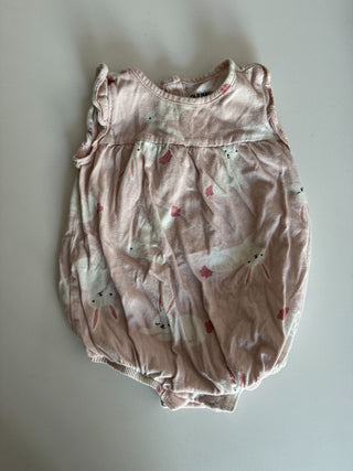 12M - Pink Bunny Romper Onesie RSV|77155
