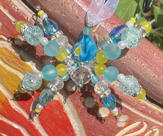 Spider Sun Catcher crystal/blue/yellow|63659