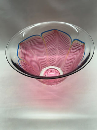 Joseph Morel Feather bowl pink