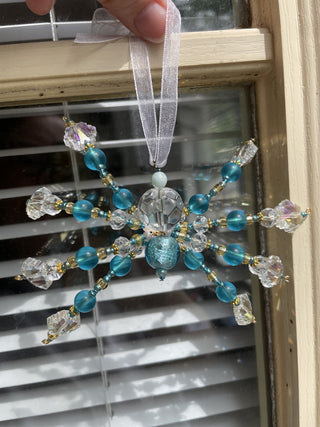 Spider Sun Catcher light blue/gold|63718