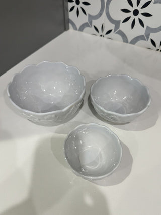 Set of 3 Certified International White Bowls MTS