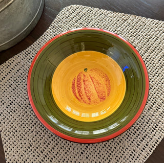 8" Pumpkin Ceramic Bowl RSV|127480
