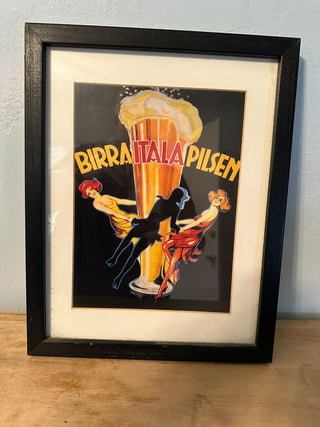 Litho Framed 14x11 BirraitalaPilsen|54826