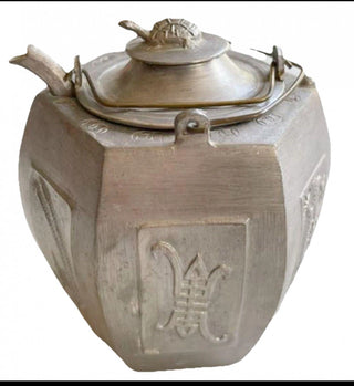 #62 VV Hexagonal dragon and phoenix design Sake warmer Chirori Sake Set MTS|60308