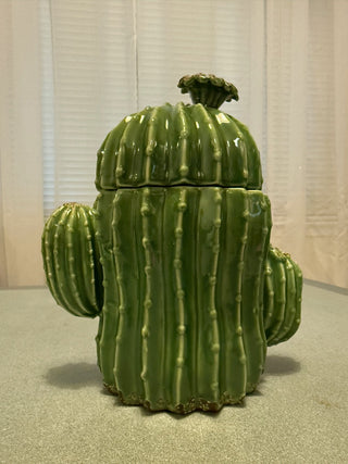 Cactus ceramic shape candy or snack food jar RSV|79133