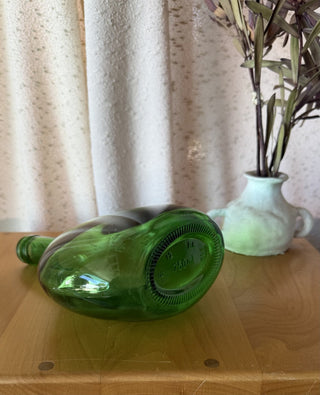 Vtg Emerald Italian Glass Bottle