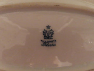 Vintage flowered candy dish as found RCD