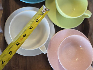 MCM Melamine 4pc Set Teacups & Saucers- RSV