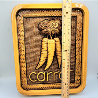 Vintage syroco Vegetable Wall Plaques|110696