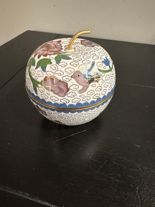 AJ - Vintage Cloisonne Apple Trinket Box MTS|64890