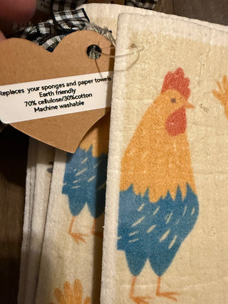 Swedish dishcloth varies chickens  RCD