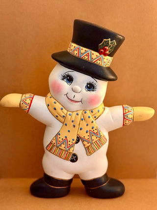 VTG. DOUBLE SIDED  X'MAS SNOWMAN|96068
