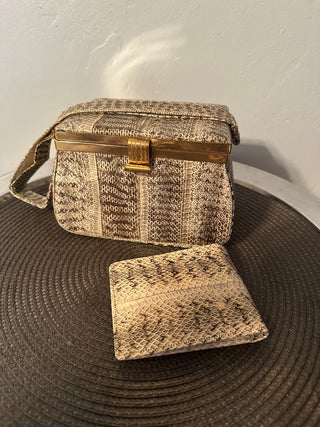 Handbag/Wallet Set Snake Skin Box MTS