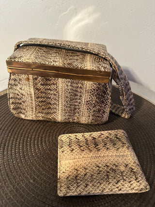 Handbag/Wallet Set Snake Skin Box MTS